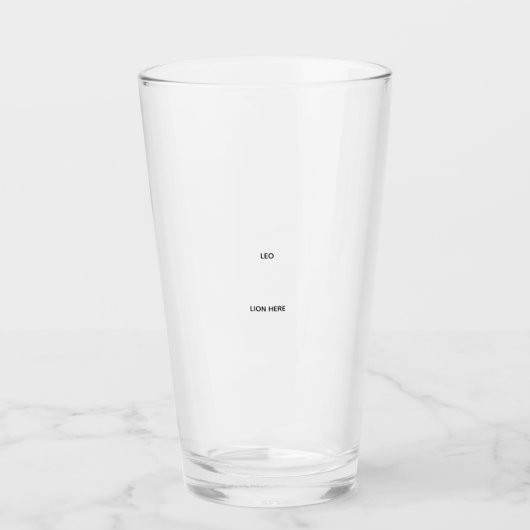 Leoglas Glas (Vorderseite)