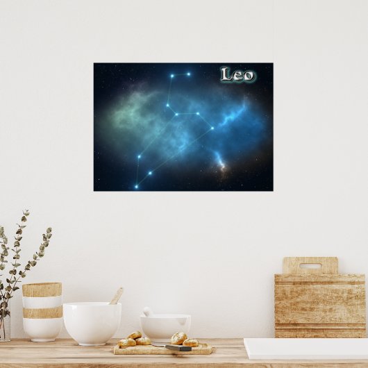 Leokonstellation Poster (Küche)