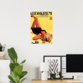 LEOKREM Vintage Werbung für deutsche Hautpflegecre Poster (Heimbüro)