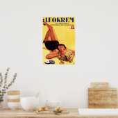 LEOKREM Vintage Werbung für deutsche Hautpflegecre Poster (Küche)