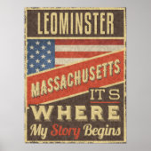 Leominster Massachusetts Poster (Vorne)