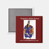 Leon Bakst Magnet (Vorderseite/Rückseite)