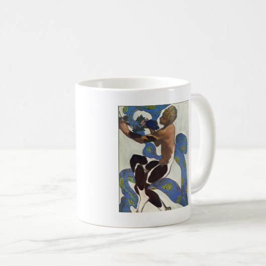 Leon Bakst: Nijinskys Faun-Kostüm Kaffeetasse (VorderseiteRechts)
