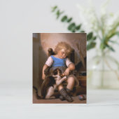 Léon Bazille Perrault - Unbewusste Schläferin Postkarte (Stehend Vorderseite)