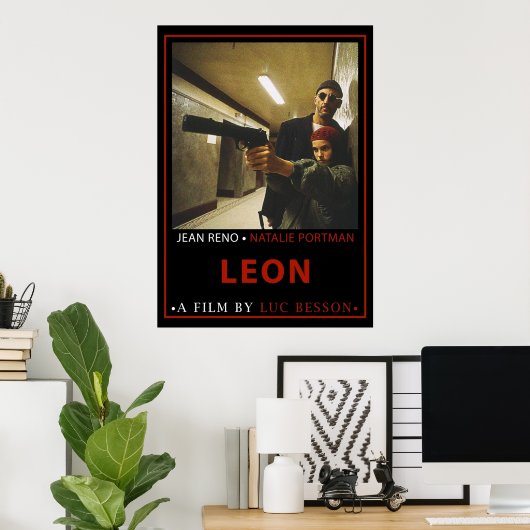 Léon Beruflicher Alternativfilm Poster (Heimbüro)