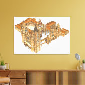 Leon Cathedral. Spanien Leinwanddruck (Insitu (Wohnzimmer))