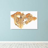 Leon Cathedral. Spanien Leinwanddruck (Insitu (Holzboden))