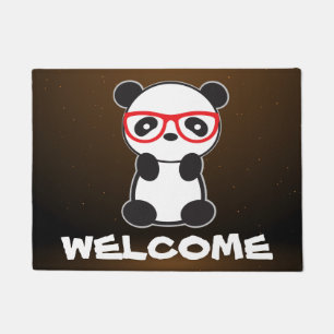 Leon der Panda Bär Begrüßungsmatte Fußmatte