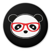 Leon Der Panda-Bär Keramikknauf (Vorderseite)