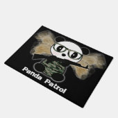 Leon der Soldier Panda Bären Doormat Fußmatte (Schrägansicht)
