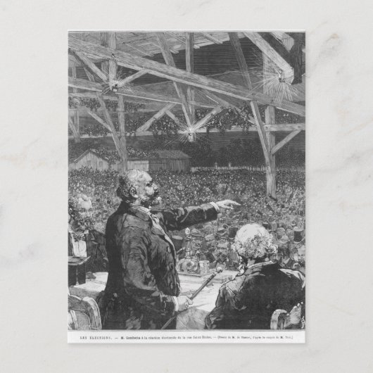 Leon Gambetta 2 Postkarte (Vorderseite)