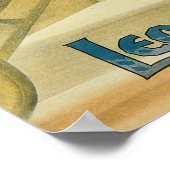 Leon Herrmann Magician Vintag Poster (Ecke)