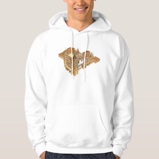 Leon-Kathedrale. Spanien Hoodie (Vorderseite)