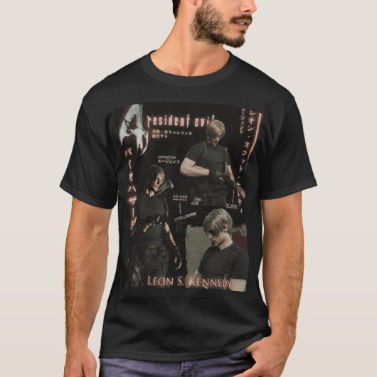 Leon Kennedy Character Poster caesium boy T-Shirt (Vorderseite)