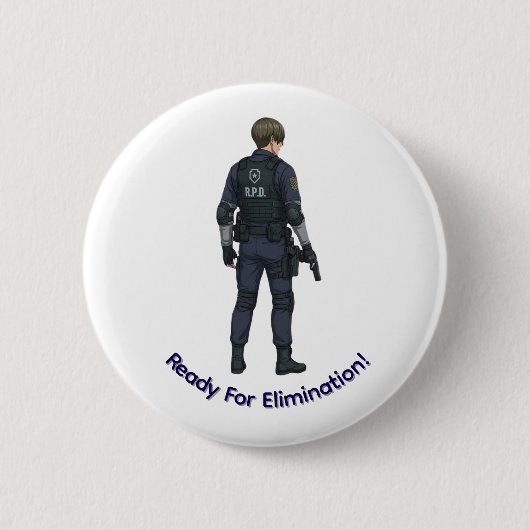 Leon Kennedy Knopf Button (Vorderseite)