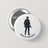 Leon Kennedy Knopf Button (Vorne & Hinten)