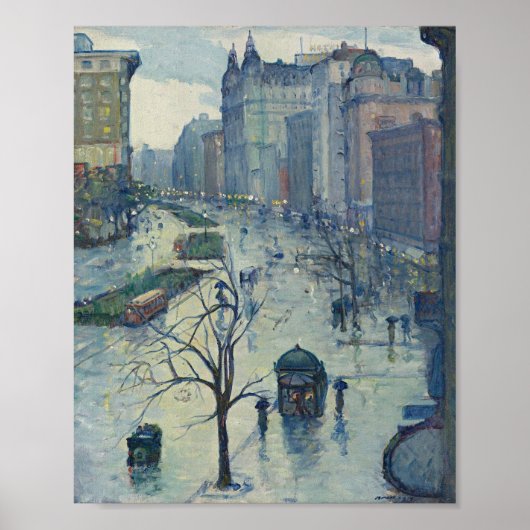 Leon Kroll - Broadway Looking South Poster (Vorne)