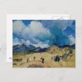 Leon Kroll Santa Fe Hills 1917 Postkarte (Vorne/Hinten)