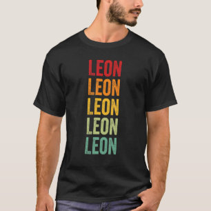 Leon Landkreis Florida Rainbow Text Design T-Shirt