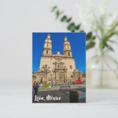 León, Mexiko, Kathedrale Postkarte (Stehend Vorderseite)