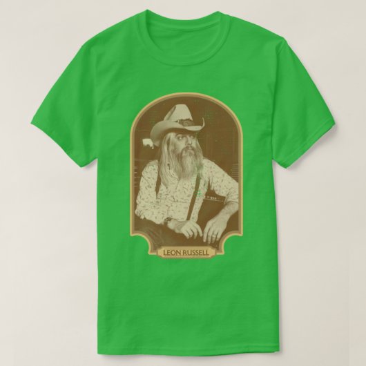 Leon Russell Sepia Tribute T-Shirt (Design vorne)