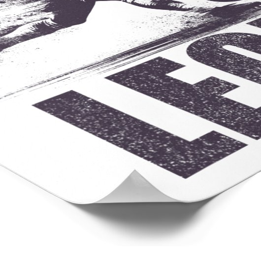 Leon Soccer Boys Personalized First Name Leon  Poster (Ecke)