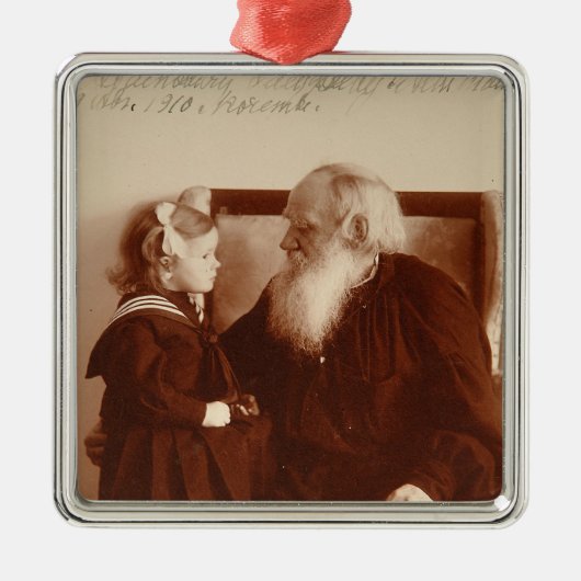 Leon Tolstoy mit seiner Enkelin, Tatjana Silbernes Ornament (Vorne)
