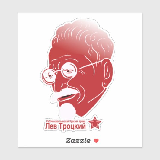 Leon Trotsky Aufkleber (Blatt)