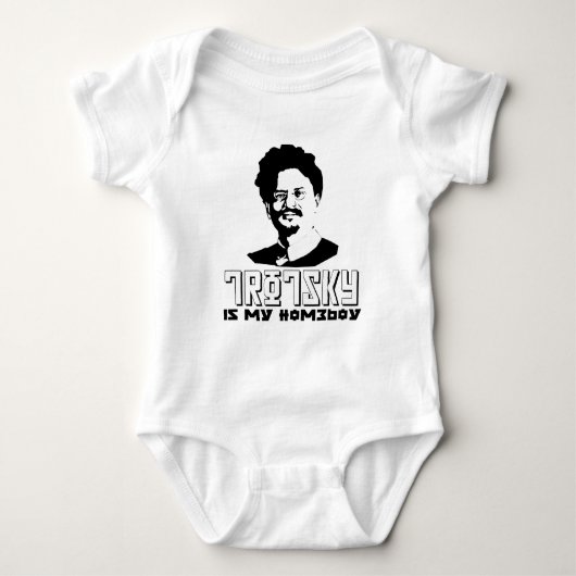 Leon Trotsky ist mein Homeboy Baby Strampler (Vorderseite)