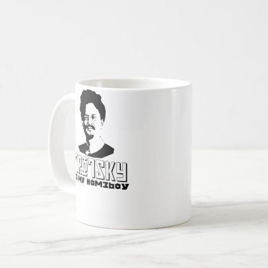 Leon Trotsky ist mein Homeboy Kaffeetasse (Vorderseite Links)