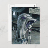 Leona der Löwe Tamer Postkarte (Vorne/Hinten)