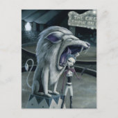 Leona der Löwe Tamer Postkarte (Vorderseite)