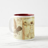 Leonado da Vinci Zeichnungen 1 Zweifarbige Tasse (Vorderseite Links)