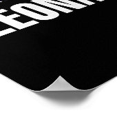 Leonard Cohen American Flag Poster (Ecke)