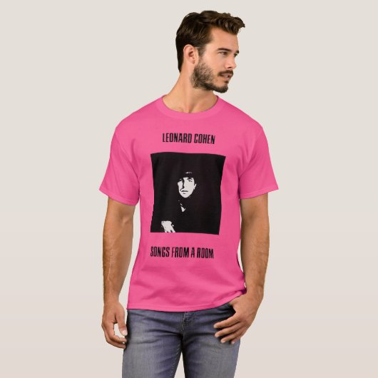 Leonard Cohen ästhetische Kunst für Fans T-Shirt (Vorne ganz)