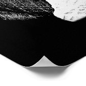 Leonard Cohen - Legende der Schwarzen und Weißen M Poster (Ecke)