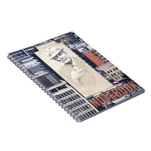 Leonard Cohen Mural in Montreal Kanada Notizblock (Rechte Seite)