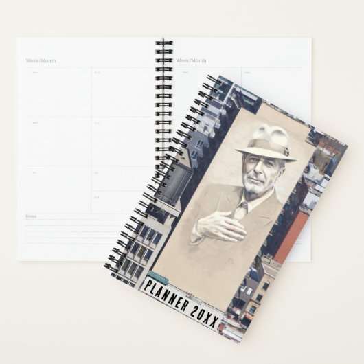 Leonard Cohen Mural in Montreal, Kanada Planer (Anzeige)