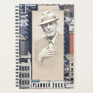 Leonard Cohen Mural in Montreal, Kanada Planer