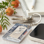 Leonard Cohen Mural in Montreal Kanada Schlüsselanhänger (Vorderseite rechts)
