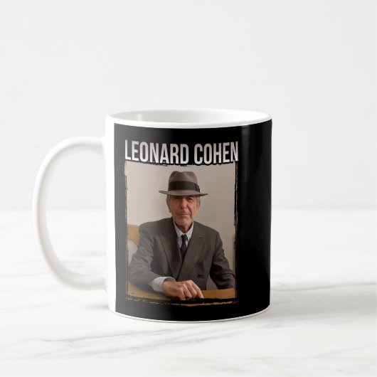 Leonard Cohen Portrait (2) Kaffeetasse (Links)