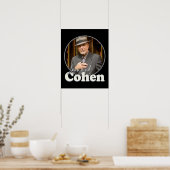 Leonard Cohen Retro Portrait FanArt Tribute Poster (Küche)