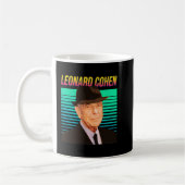 Leonard Cohen Retro Portrait Kaffeetasse (Links)