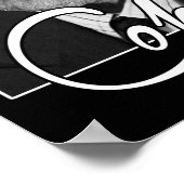 Leonard Cohen Retro Style Geschenke für Fans Poster (Ecke)