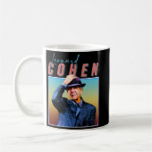 Leonard Cohen Retro Style Music Fan Geschenke Kaffeetasse (Links)