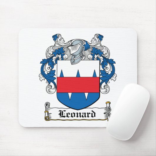 Leonard-Familienwappen Mousepad (Mit Mouse)