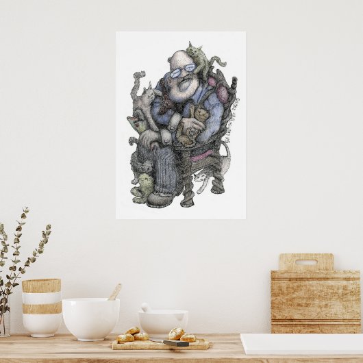 Leonard Oberlender - Farbe - Poster (Küche)