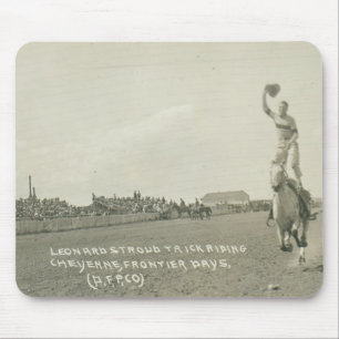 Leonard Stroud Trick Riding. Mousepad