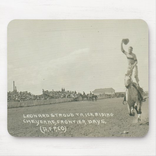 Leonard Stroud Trick Riding. Mousepad (Vorne)