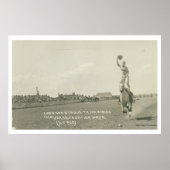 Leonard Stroud trickte beim Reiten. Poster (Vorne)
